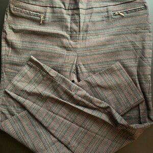 Soho Men's Chinos - Gray and Red Plaid